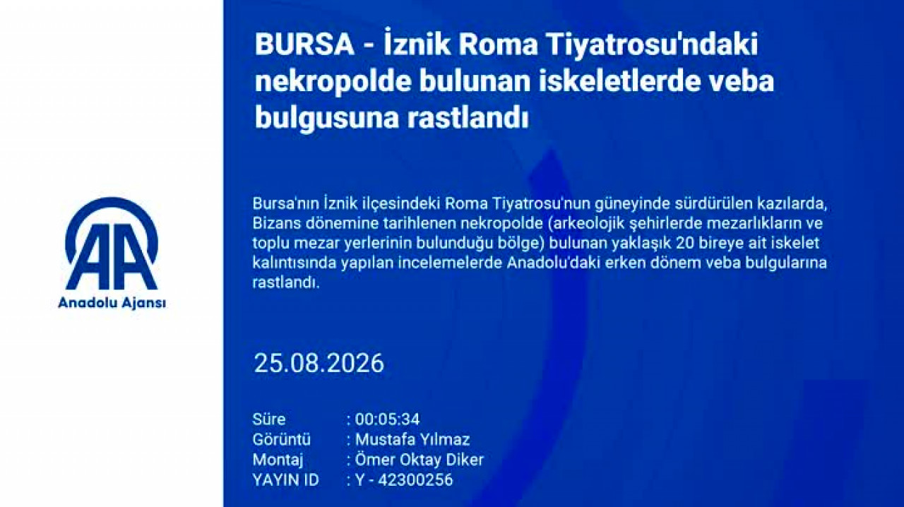 Toprağın altındaki mezarlar büyük bir sırrı saklıyormuş! Bursa'da ortaya çıktı