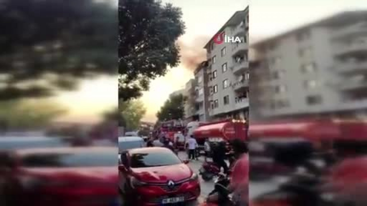 Bursa'da 5 katlı binada yangın! Alevler hızla yayıldı...