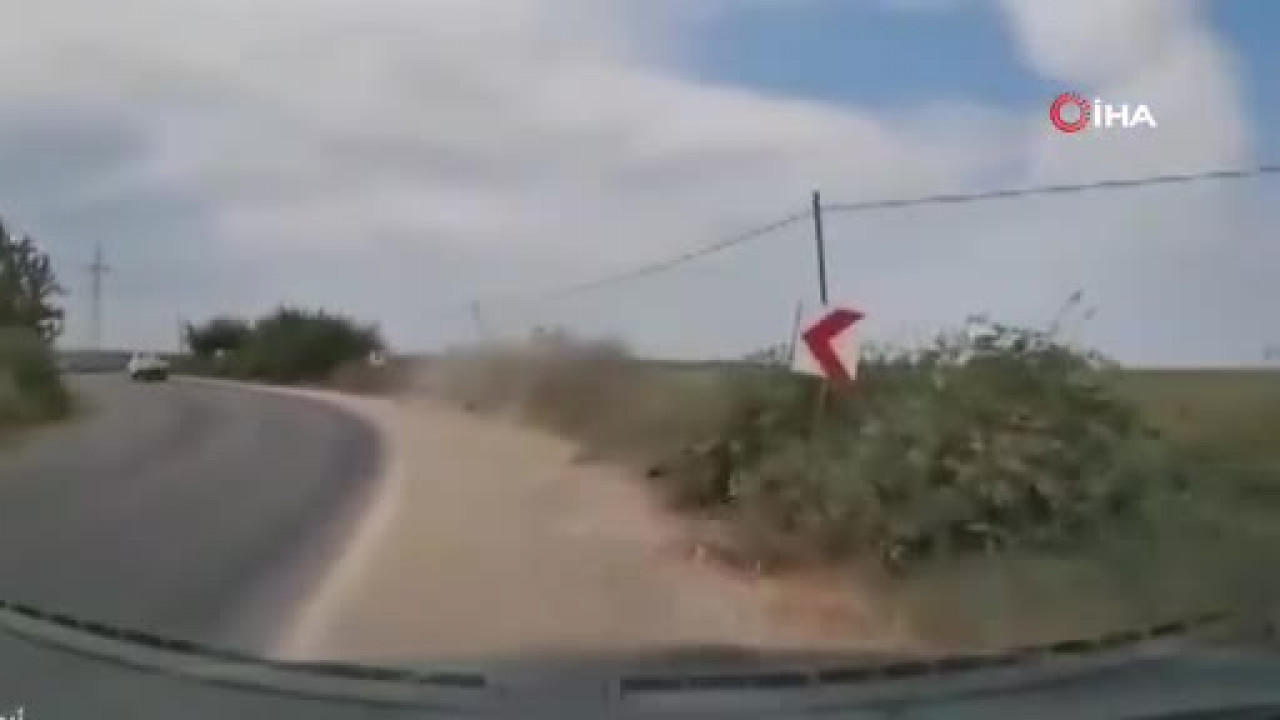 Bursa'da ölümden döndüler! Viraja böyle girdi, kaza kaçınılmaz oldu