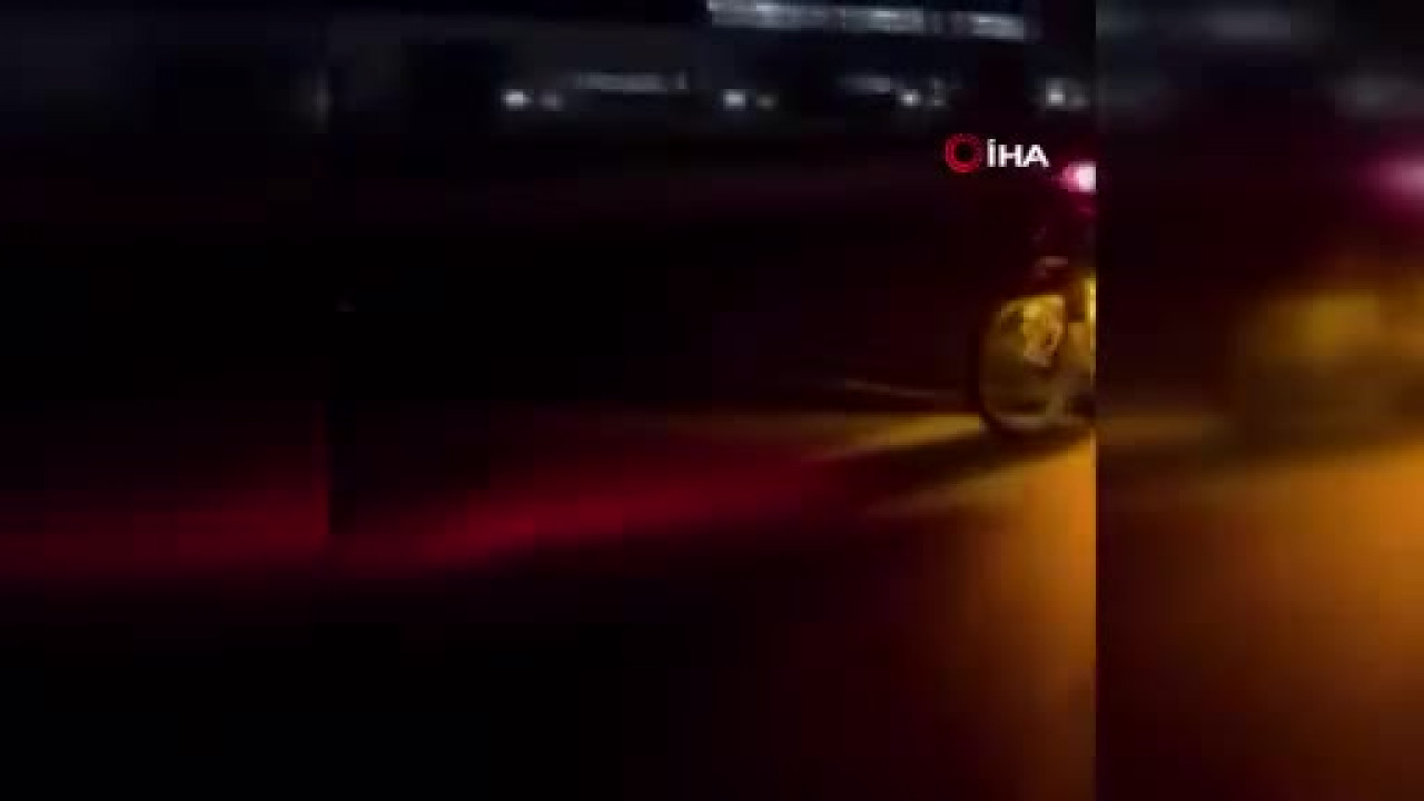 Bursa'da motosiklet üzerinde akılalmaz hareket! Yatarak ilerledi...