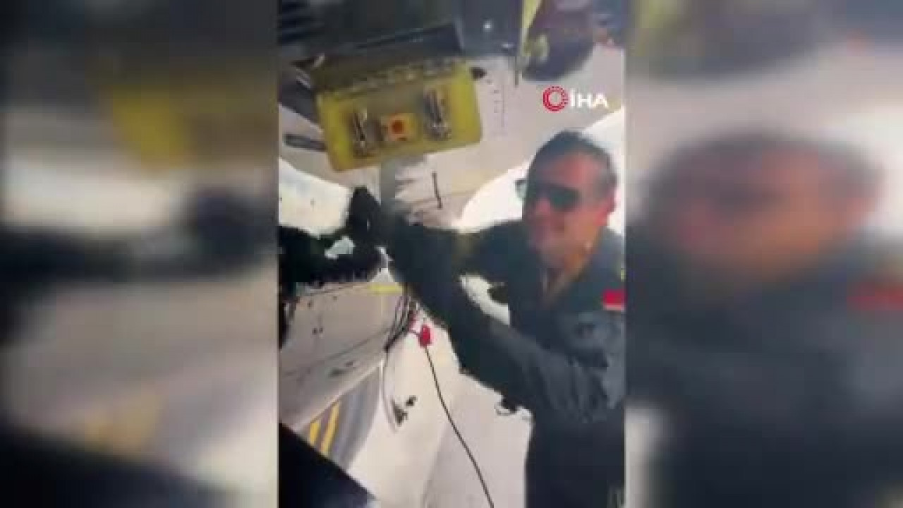 SOLOTÜRK'ün İstanbul semalarındaki gösterisi kokpit kamerasında