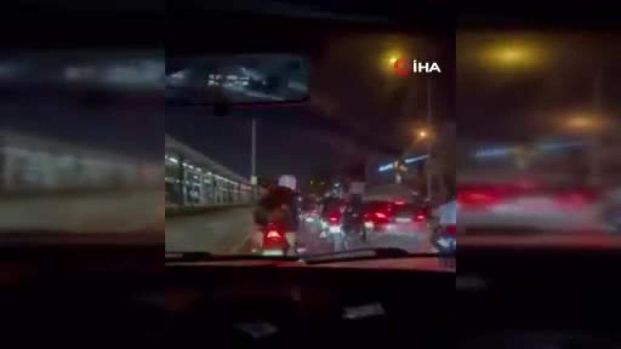 Bursa'da trafikte tansiyon bir anda yükseldi! Yol verme tartışmasının ardından bakın ne oldu
