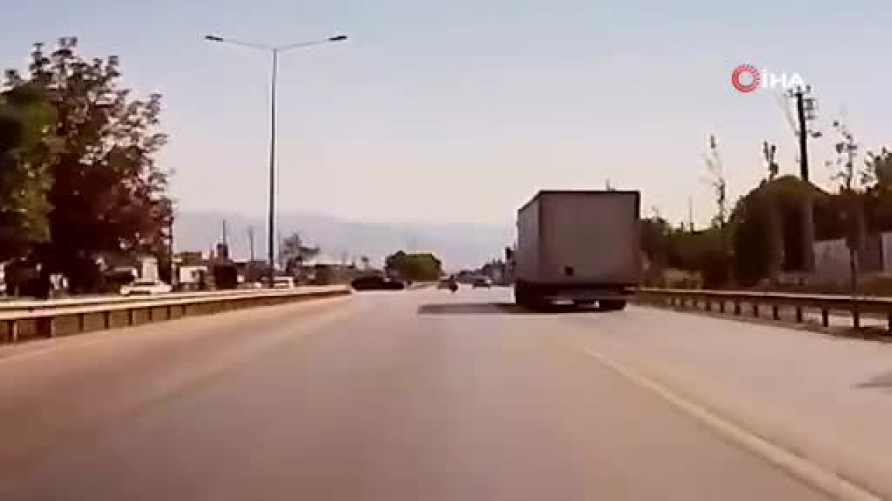 Bursa'da ölümden döndü! O anlar kamerada