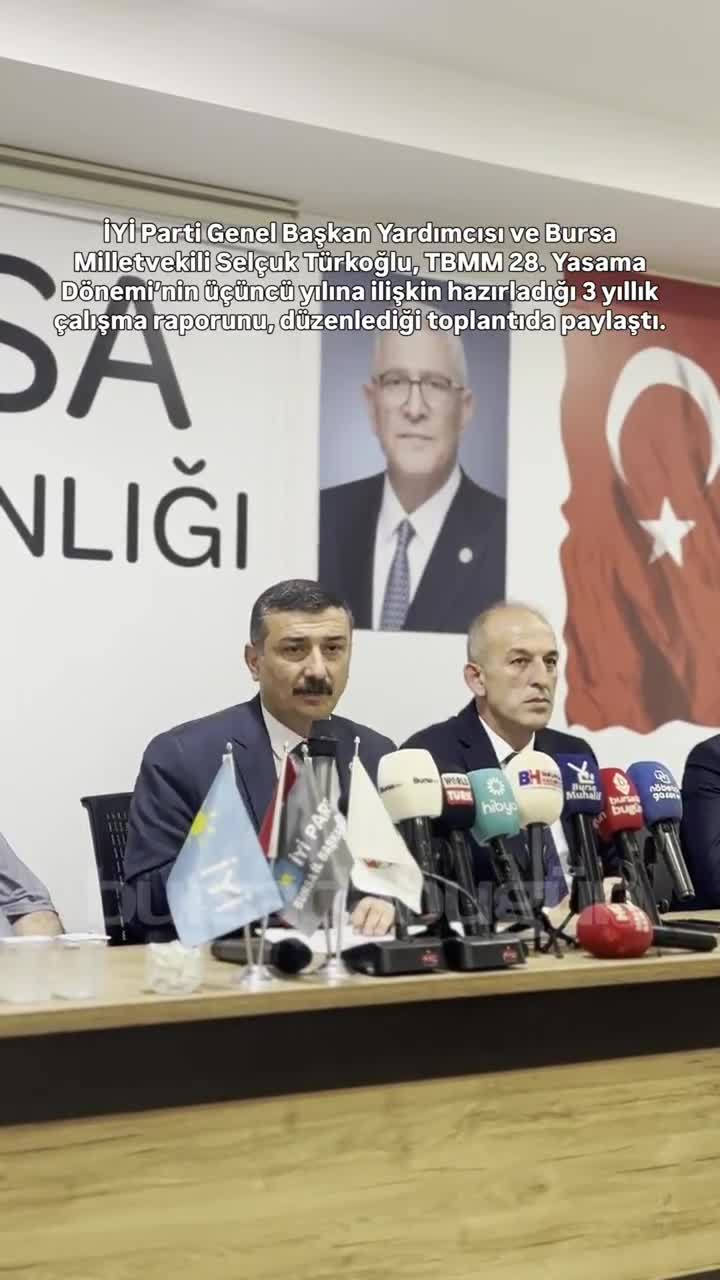 Selçuk Türkoğlu 3 yıllık Meclis karnesini açıkladı! Bursa için 124 soru önergesi...