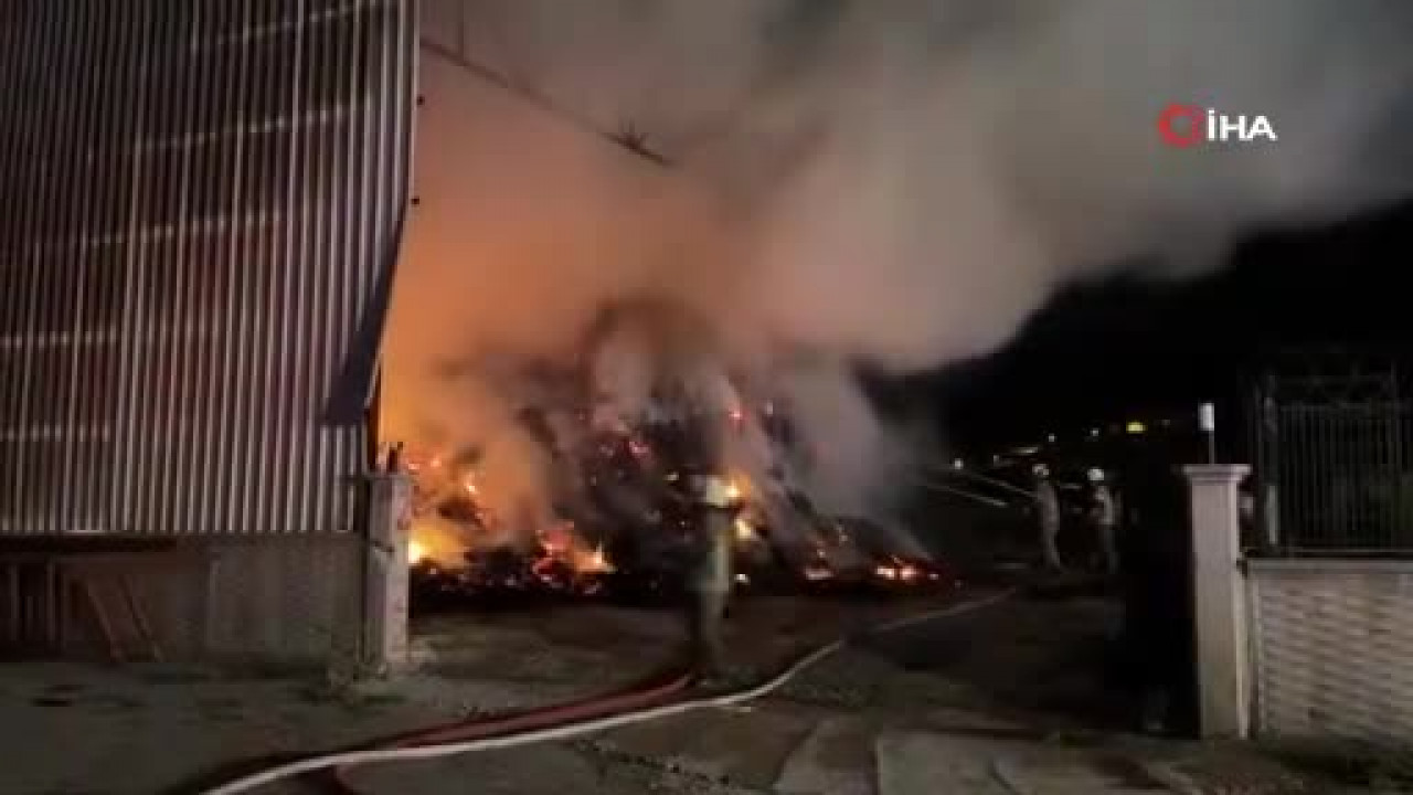 Bursa'da alevler yükseldi! İtfaiye ekipleri harekete geçti