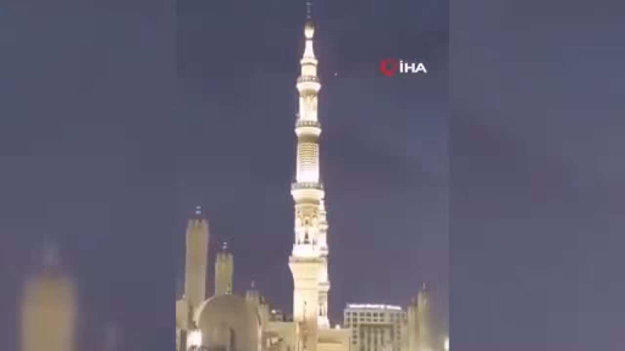 Mekke'ye İHA saldırısı! O anlar kamerada