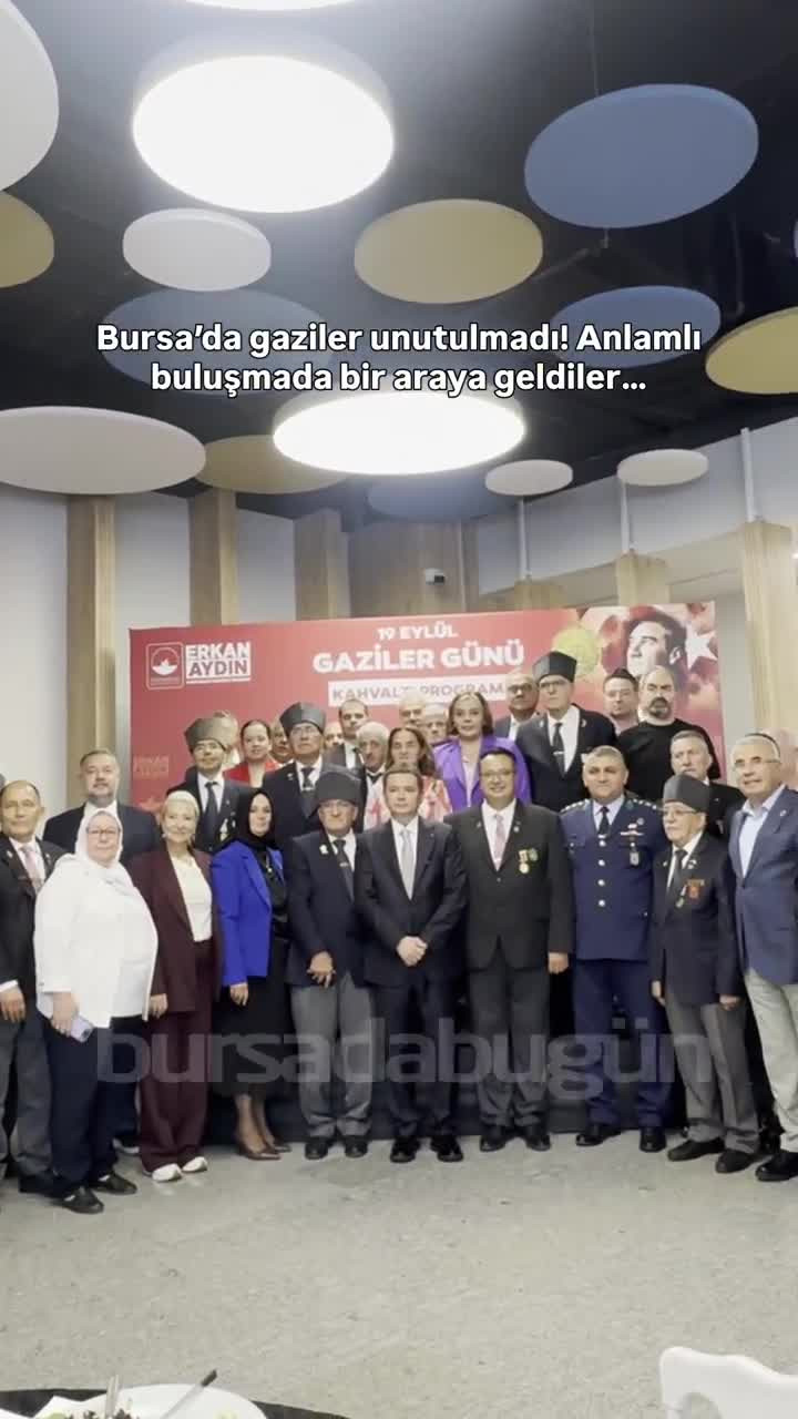 Bursa'da gaziler unutulmadı! Anlamlı buluşmada bir araya geldiler...