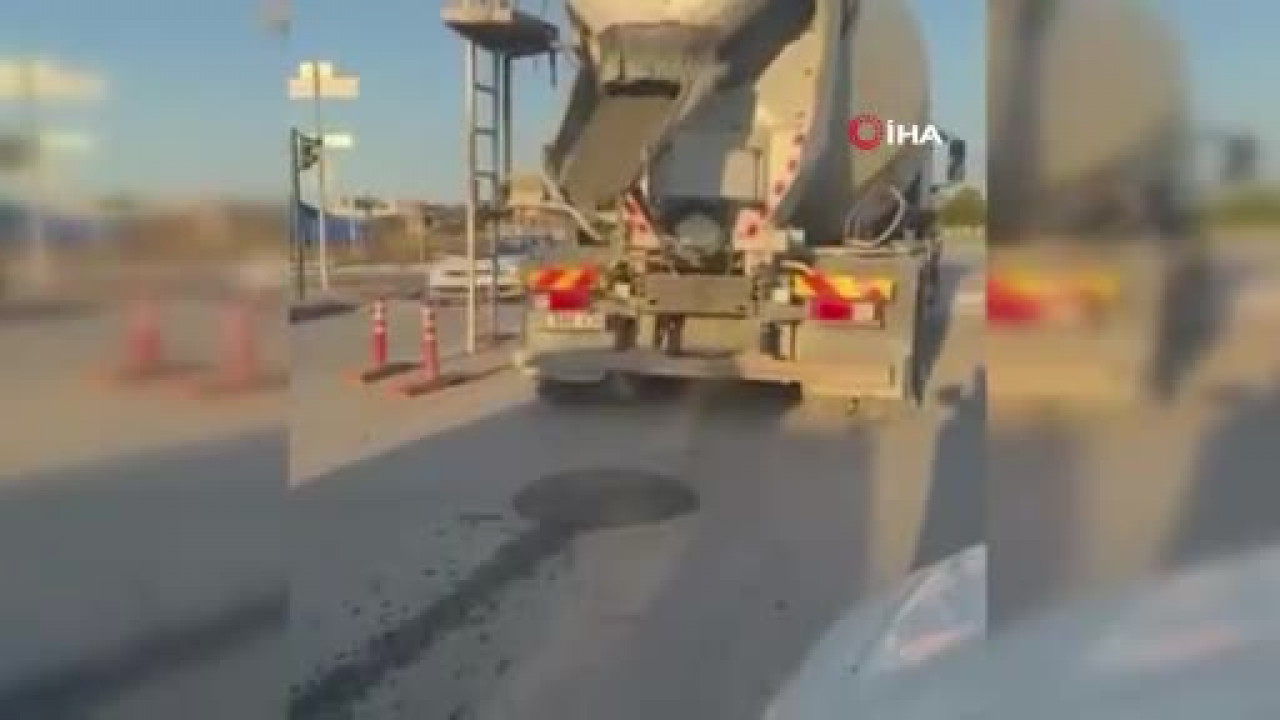 Bursa'da tehlikeli görüntü! Yola saçtı