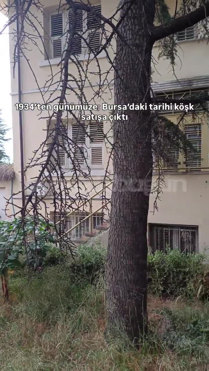 1934'ten günümüze: Bursa'daki tarihi köşk satışa çıktı! Fiyatı dudak uçuklattı...