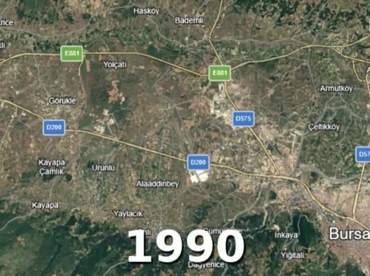 Bursa'nın Nilüfer'i 40 yılda böyle değişti! 1985'ten 2020'ye zaman yolculuğu...