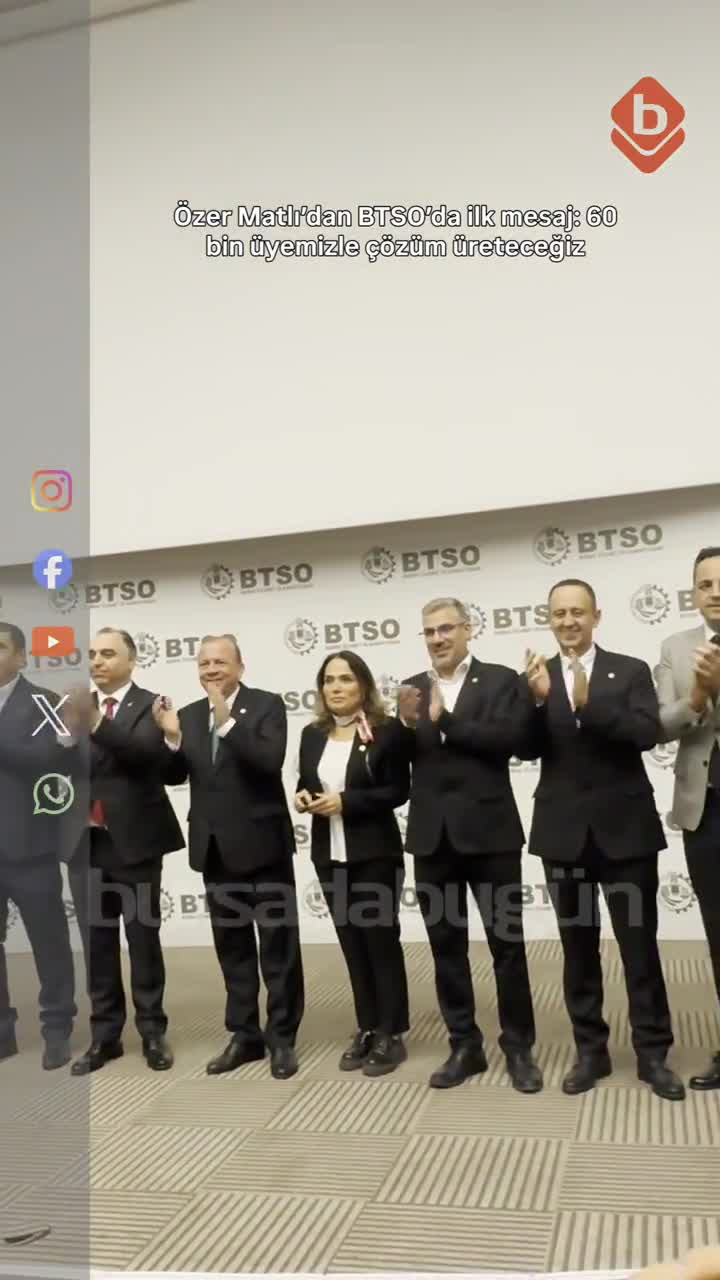 Özer Matlı'dan BTSO'da ilk mesaj: 60 bin üyemizle çözüm üreteceğiz