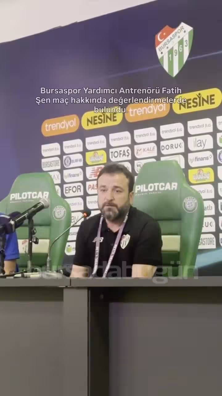 Bursaspor-Mardin 1969 Spor maçı sonrası tekn...