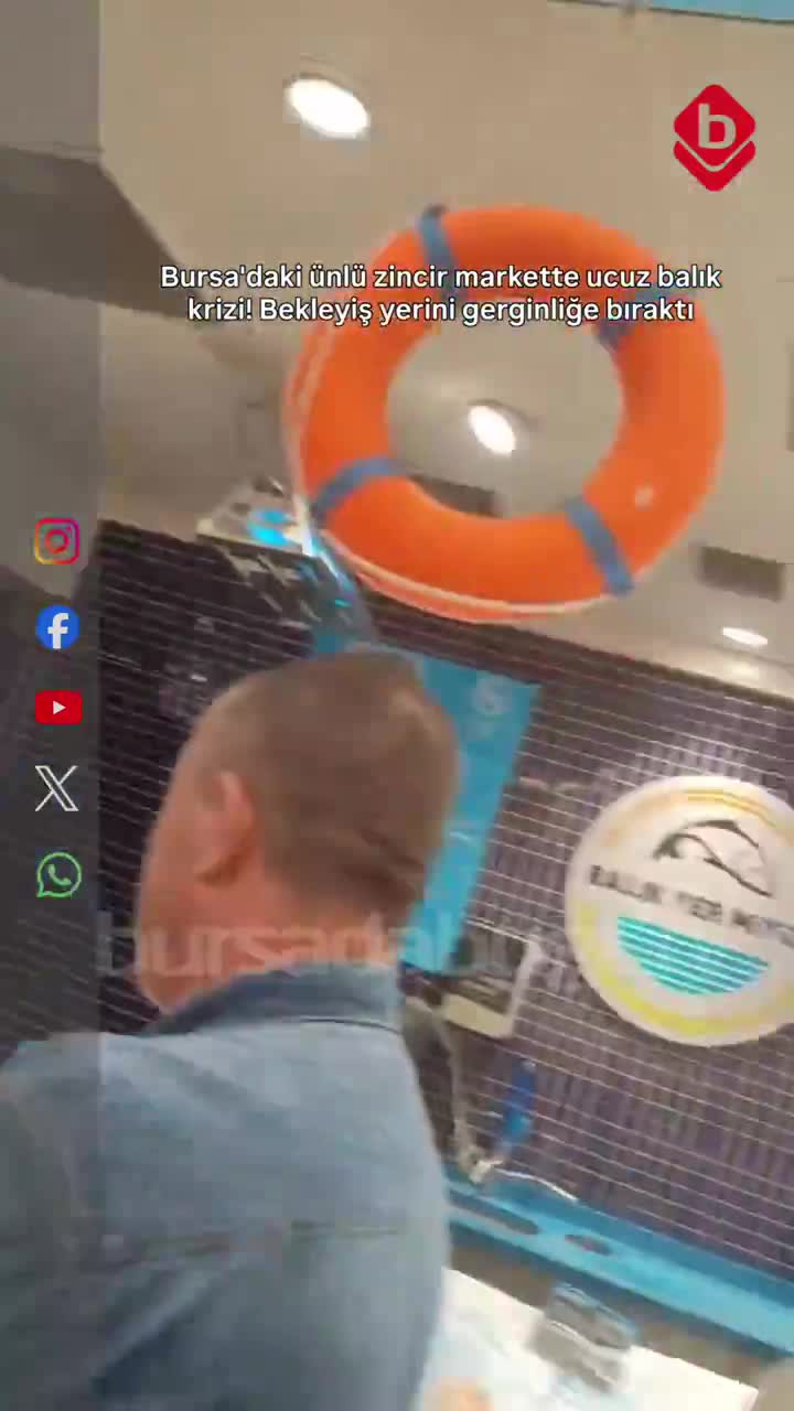 Bursa'daki ünlü zincir markette ucuz balık krizi! Bekleyiş yerini gerginliğe bıraktı