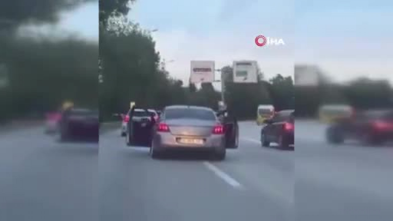 Bursa trafiğinde şaşkına çeviren görüntü...