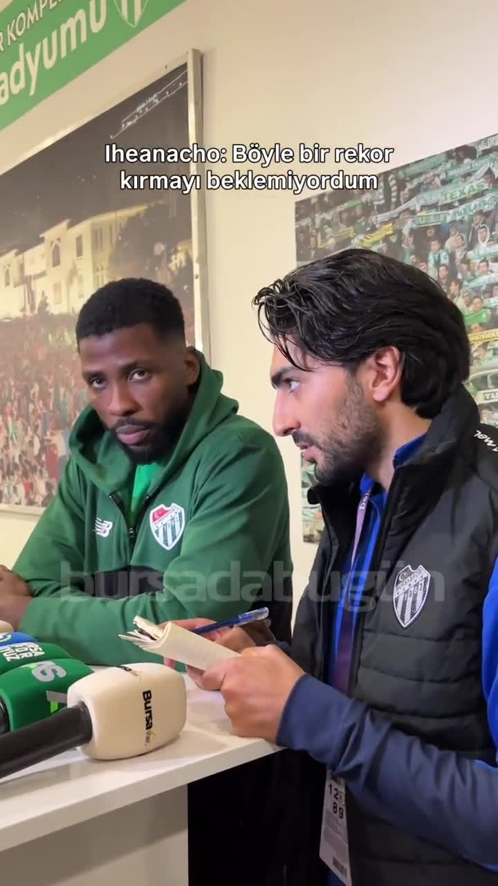 Bursaspor'un golcüsü Iheanacho: 'Rekor kırmayı beklemiyordum'