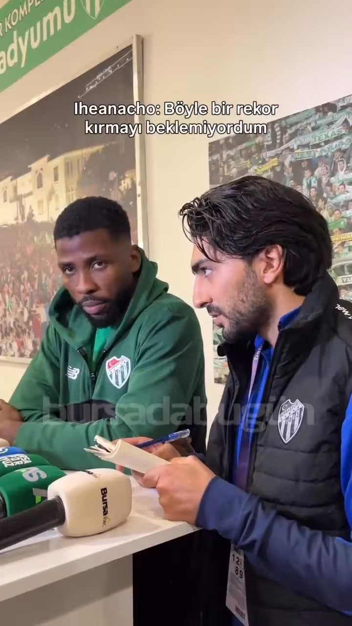 Bursaspor'un golcüsü Iheanacho: 'Rekor kırma...