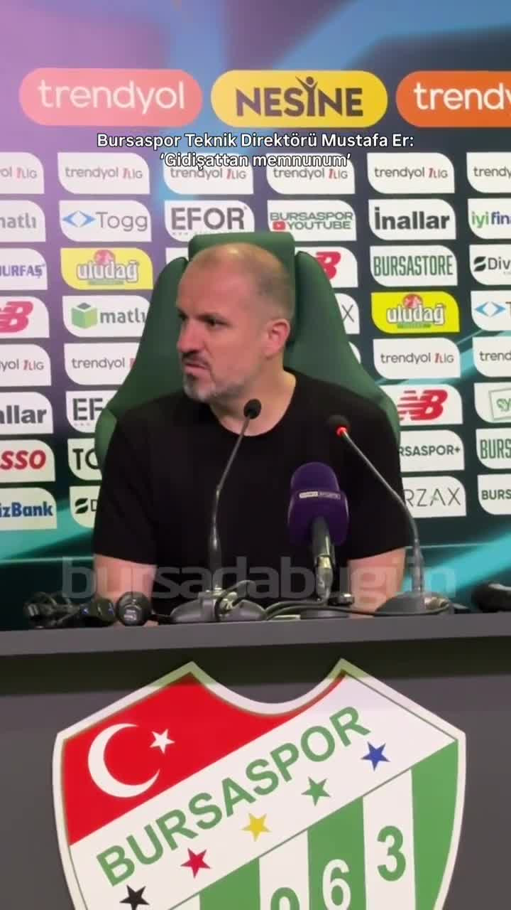 Bursaspor Teknik Direktörü Er: 'Hedef 2,5 gol ortalaması'