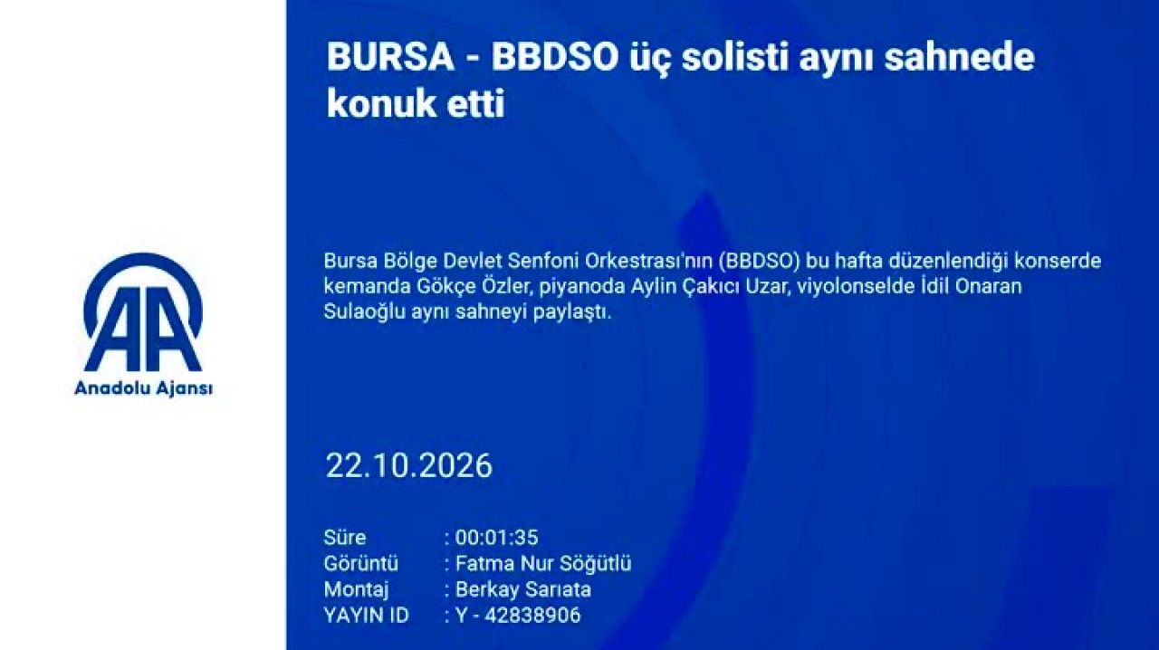 BBDSO üç solisti aynı sahnede konuk etti