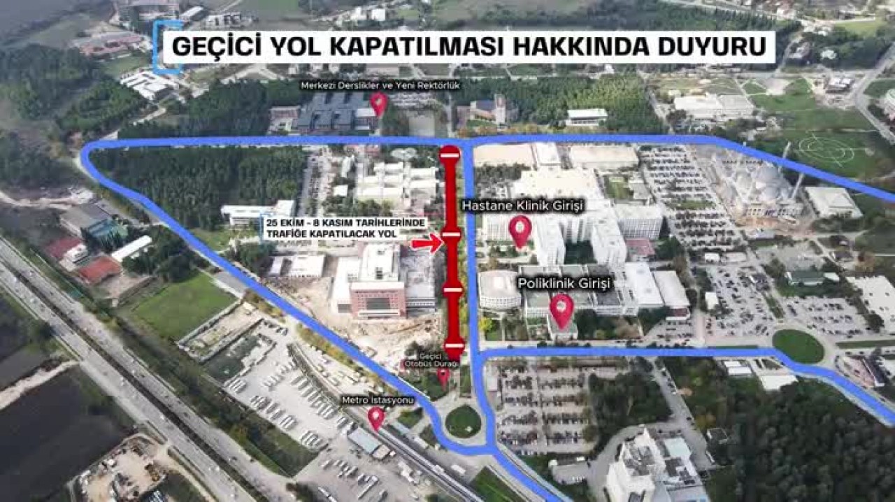 Bursa'da hastaneye gidecekleri ilgilendiren haber! Yol kapanıyor...