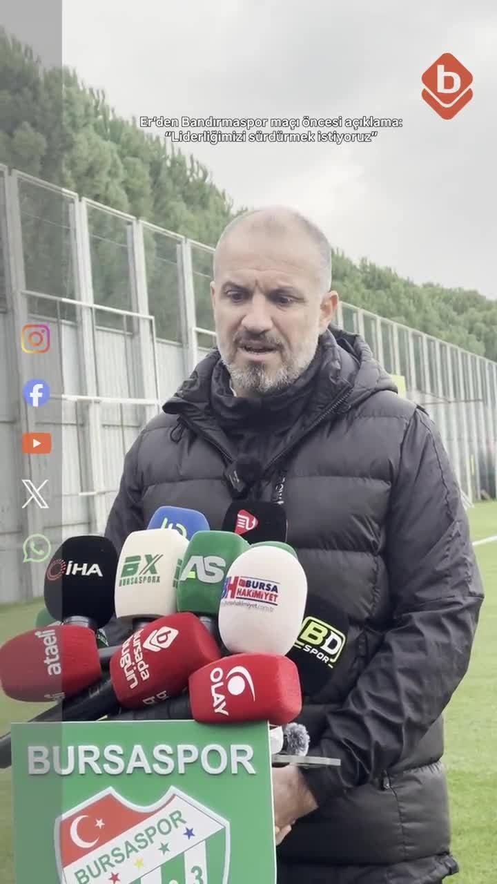 Er'den Bandırmaspor maçı öncesi açıklama: "Liderliğimizi sürdürmek istiyoruz"
