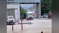 Bursa'da lastiği patlayan araç şarampole uçt...