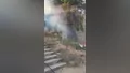 Bursa'da TOKİ konutları yanında korkutan yan...