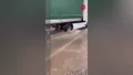 Bursa'da cadde sular altında kaldı!