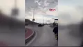 Bursa'da drift atan otomobil motosiklete çar...