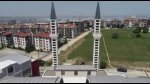 Bursa'da kubbesi açılan camiye yoğun ilgi