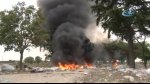 Bursa'da boş araziye bırakılan tekstil atıkları yandı!