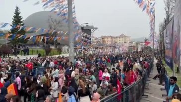 Gökdere Meydanı'nda Cumhurbaşkanı Erdoğan bekleniyor