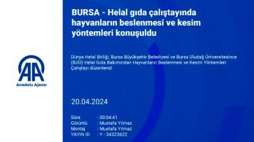Bursa'da 'helal gıda' çalıştayı