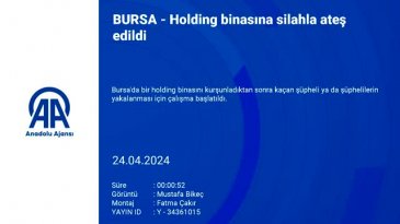 Bursa'da iş merkezi kurşunlandı!