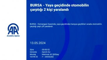 Bursa'da yaya geçidinde otomobilin çarptığı yaşlı çift yaralandı