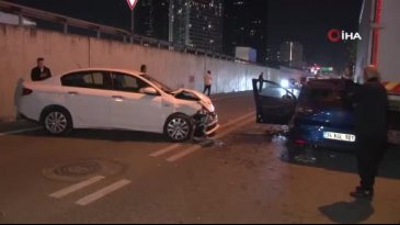 İstanbul'da 3 araçlı zincirleme trafik kazası: 2 yaralı