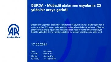Bursa'da "Gidenlerin ve gelenlerin anısına" Görükle Mübadele Evi
