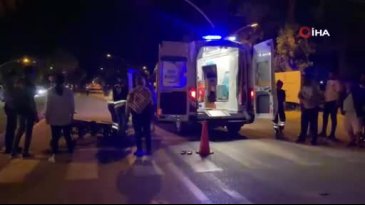 Antalya'da yaşlı kadın, motosikletin çarpması sonucu ağır yaralandı
