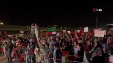 Bursa'da binlerce vatandaş Filistin için bir araya geldi