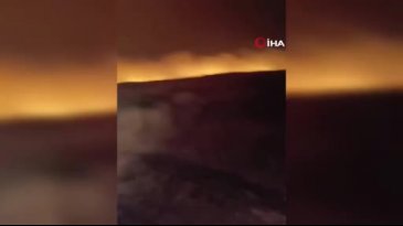 Şanlıurfa'da TİGEM'e ait ekili arazide yıldırım düşmesi sonucu yangın çıktı!