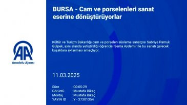 Bursa'da cam ve porselenleri sanat eserine dönüştürüyorlar