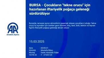 Bursa'da tekne orucu poğaçaları...