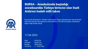 Bursalı Arda'nın hedefi milli takım!