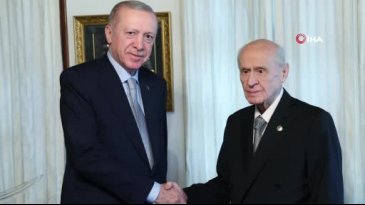 Cumhurbaşkanı Erdoğan, Bahçeli'yi ziyaret etti