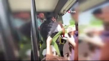 Bursa'da otobüste gergin anlar! Ortalık karıştı