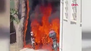 Bursa'da okul bahçesinde panik anları! Kullanılamaz hale geldi