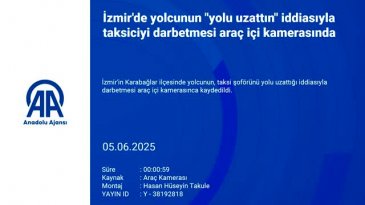 'Yolu uzattın' iddiasıyla taksiciyi dövdü! O anlar kamerada...