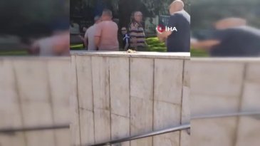 Bursa'da önce küfürler sonra yumruklar havada uçuştu