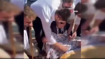 Damat bu kez hamura bastı: Düğün konvoyunda renkli anlar!