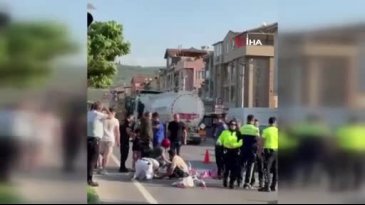Bursa'da yürek sızlatan kaza! Anne ile çocuğa...