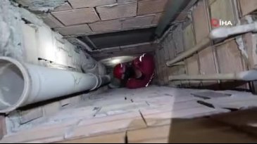 Yavru kedisi kuyuya düşen teyzenin sözleri yürekleri ısıttı!